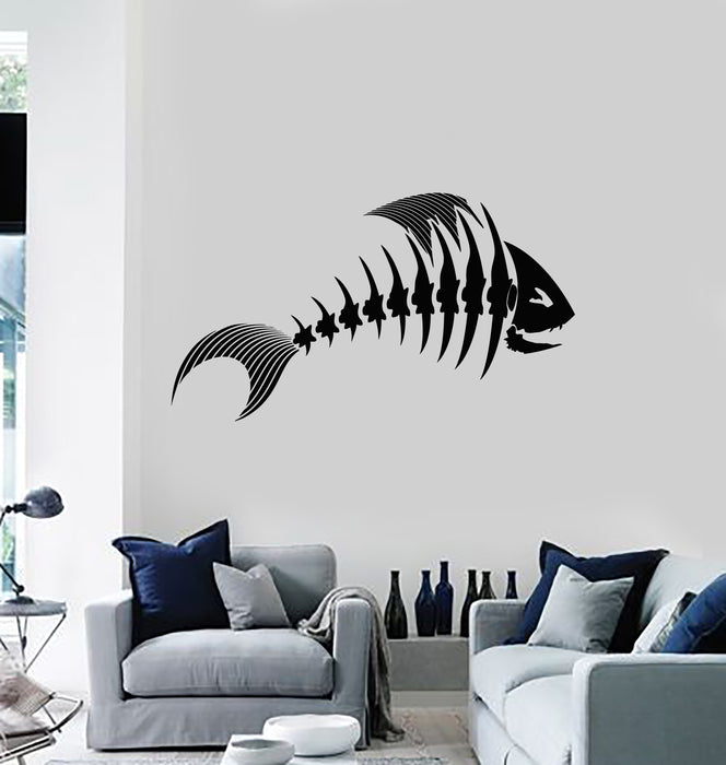 Vinyl Wall Decal Fish Hobby Fishing Pole Hunting Store Decor Stickers —  Wallstickers4you