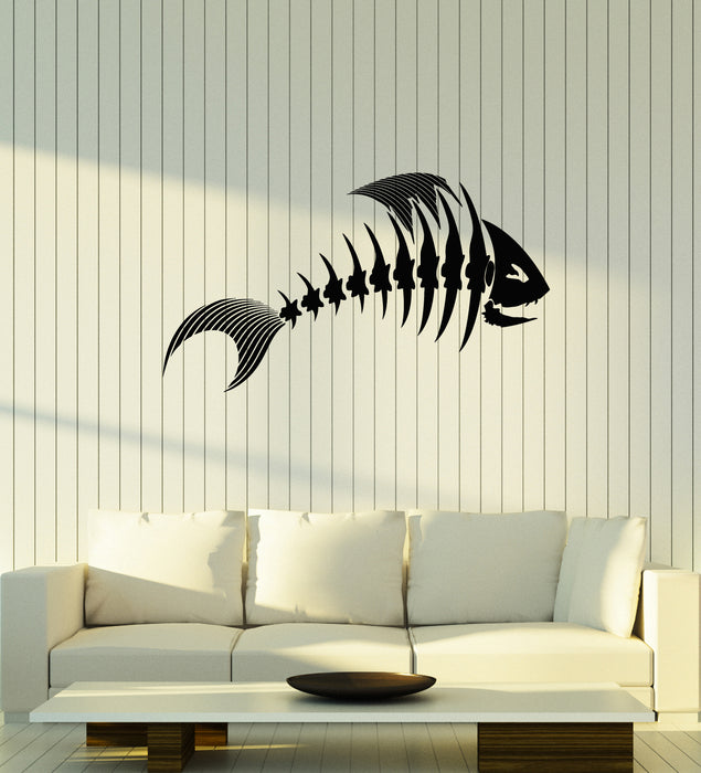 Fishbone Vinyl Decal