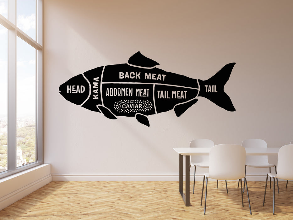 Vinyl Wall Decal Hobby Marine Ocean Fishing Guide Fish Shop Stickers Mural (g1622)