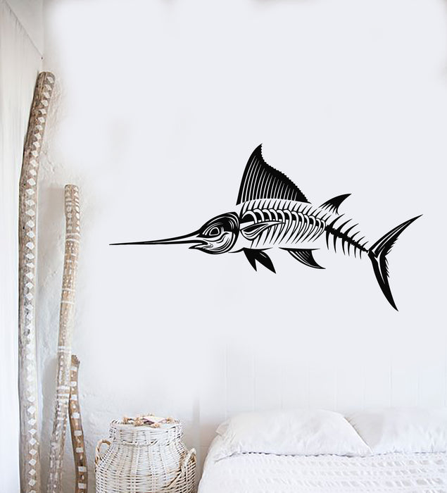 Vinyl Wall Decal Swordfish Animal Fish Ocean Sea Fishing Store Stickers Mural (g2012)