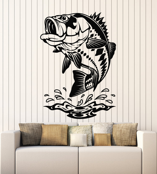 Vinyl Wall Decal Fish Marine Ocean Fishing Hobby Store Stickers Mural (g5513)