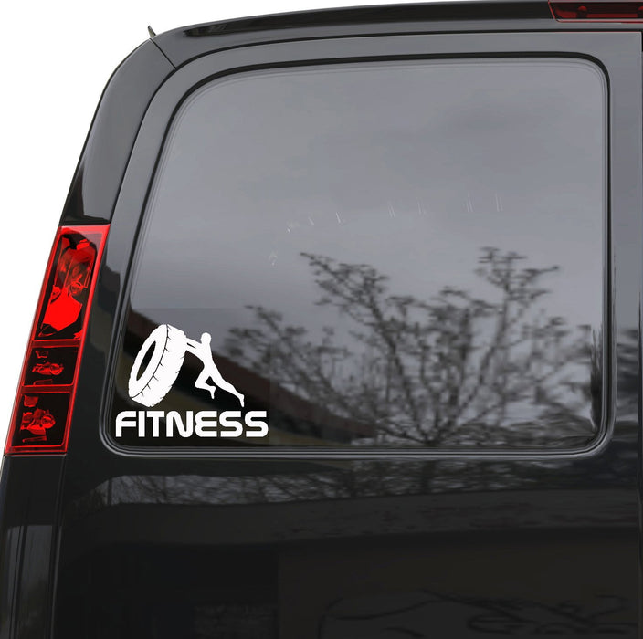 Auto Car Sticker Decal Fitness Gym Bodybuilding Sports Truck Laptop Window 6.8" by 5" Unique Gift 520igc