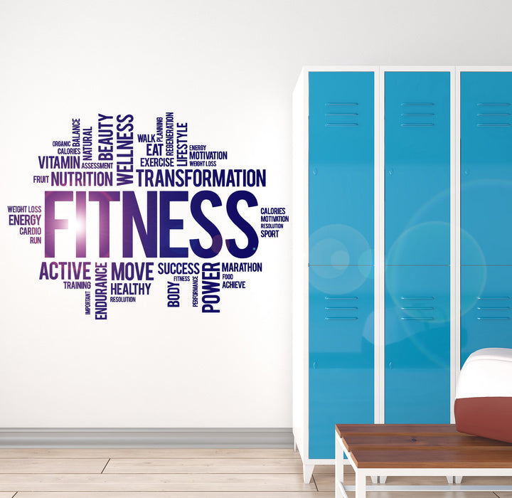 Vinyl Wall Decal Fitness ig3825