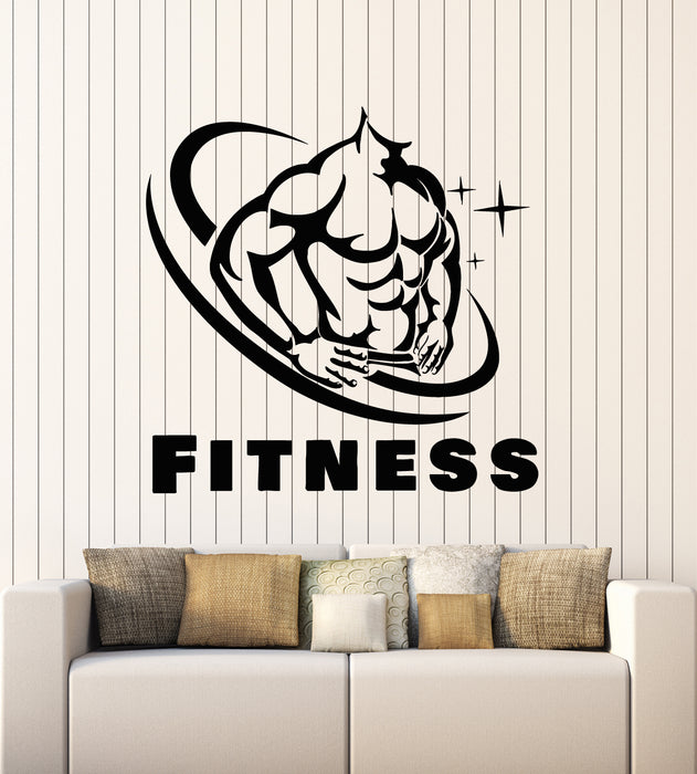 Autocollant mural en vinyle Fitness Gym Bodybuilding Sports Beauty Body Stickers Mural (g6242)