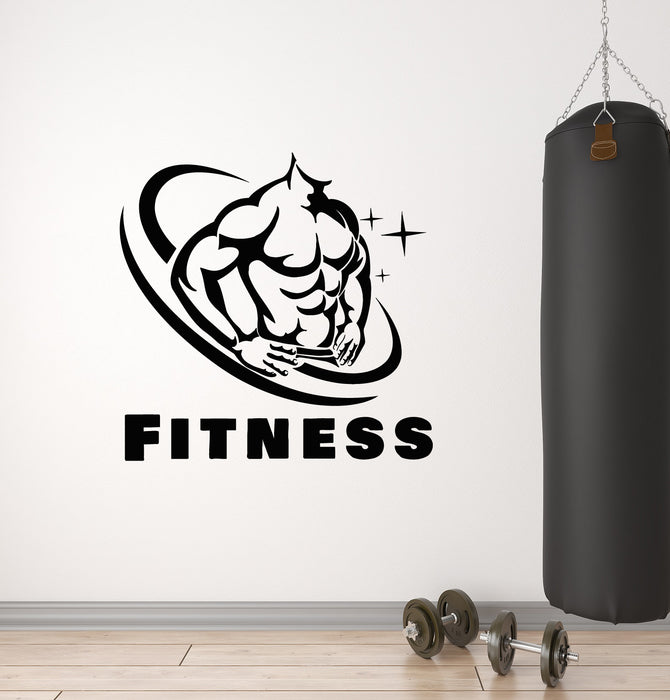 Autocollant mural en vinyle Fitness Gym Bodybuilding Sports Beauty Body Stickers Mural (g6242)