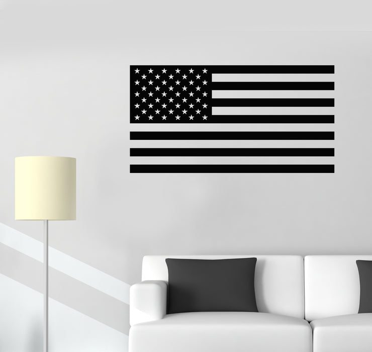 Vinyl Wall Decal American USA Flag Symbol United States Stickers Mural (g3454)
