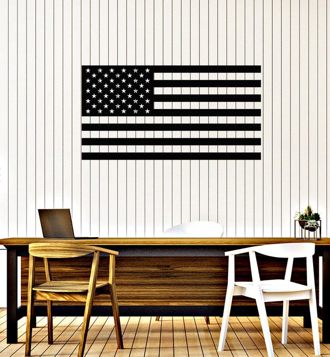 Vinyl Wall Decal American USA Flag Symbol United States Stickers Mural (g3454)