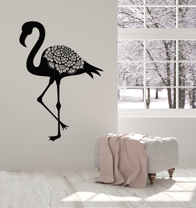 Flamingos Vinyl Wall Decal Birds Openwork Decor for Living Room Stickers Mural (k129)