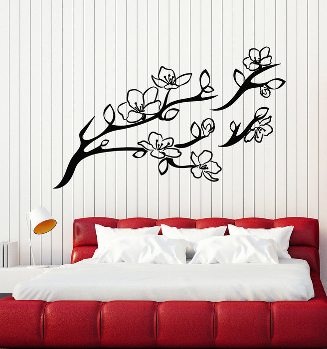 Vinyl Wall Decal Beauty Flowers Boutique Floral Art Bedroom Stickers Mural (g5106)