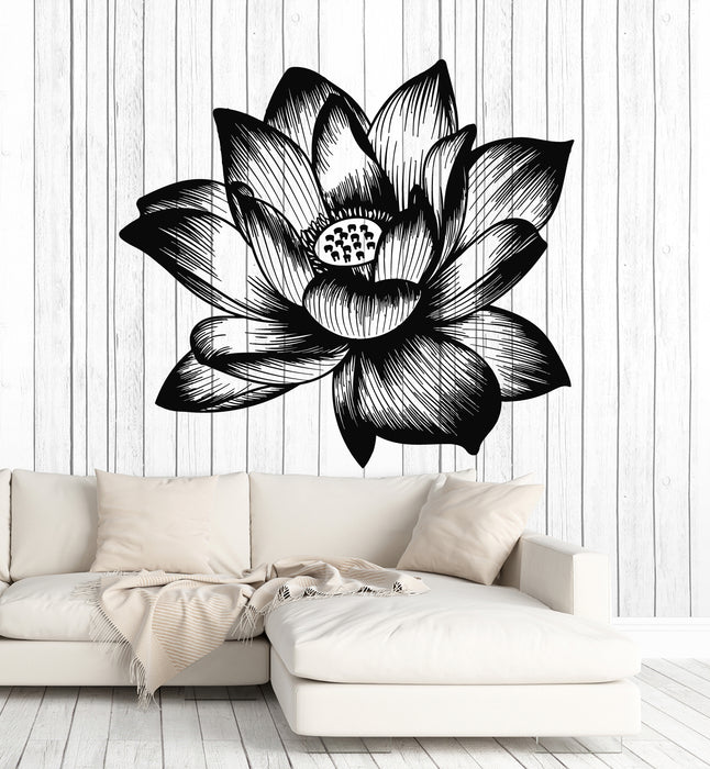 Vinyl Wall Decal Big Flower Bud Floral Store Home Interior Stickers Mural (g5228)