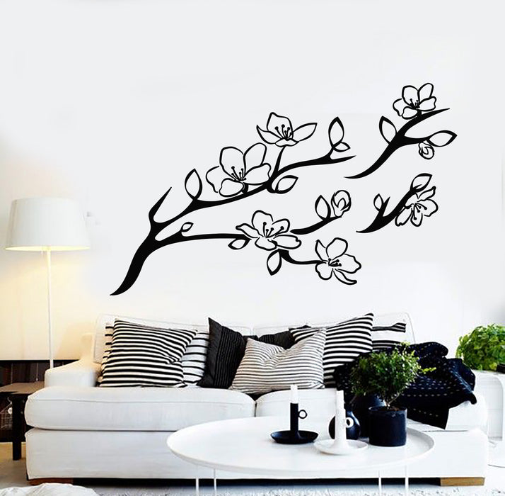 Vinyl Wall Decal Beauty Flowers Boutique Floral Art Bedroom Stickers Mural (g5106)