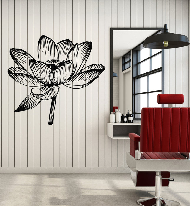 Vinyl Wall Decal Flower Bud Floral Store Beauty Salon Decor Stickers Mural (g6322)