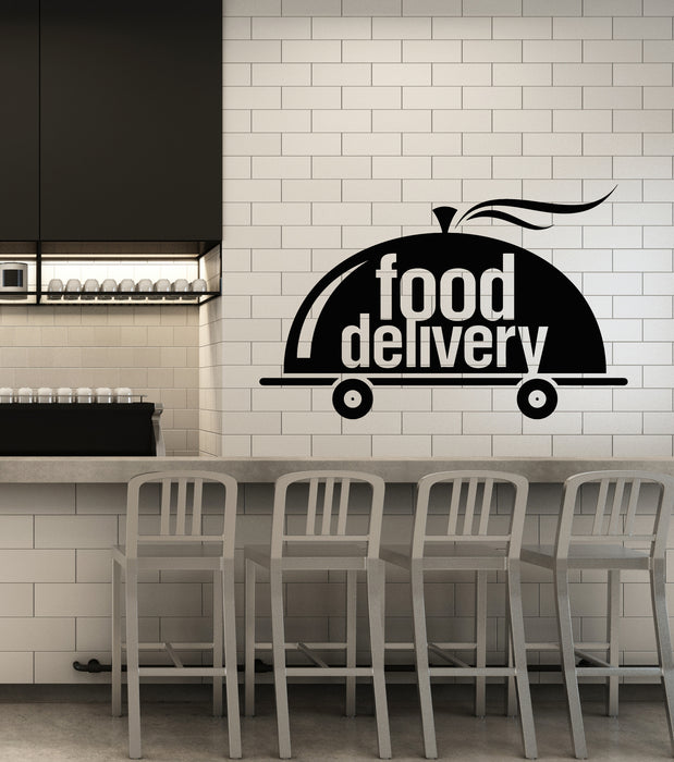 Vinyl Wall Decal Cuisine Restaurant Food Delivery Kitchen Stickers Mural (g3337)