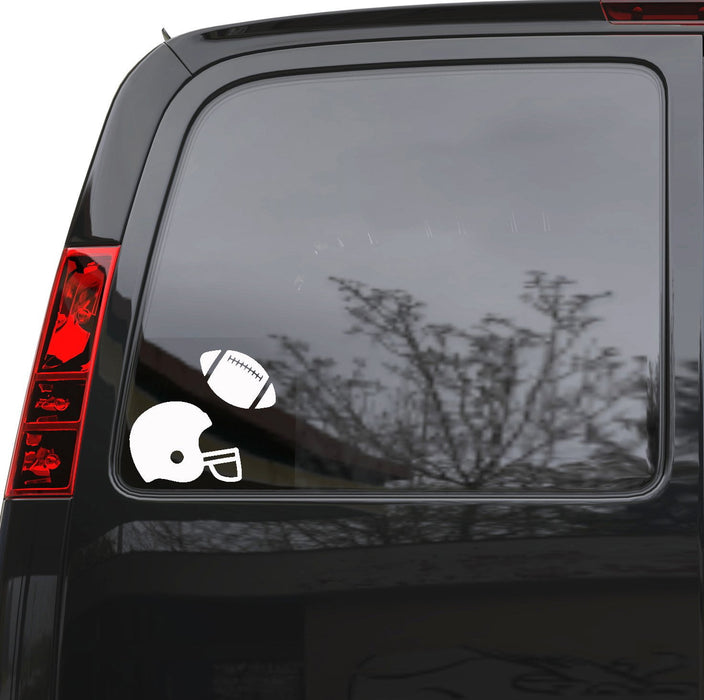Auto Car Sticker Decal Football Helmet Ball Sports Truck Laptop Window 5.6" by 5" Unique Gift 510igc