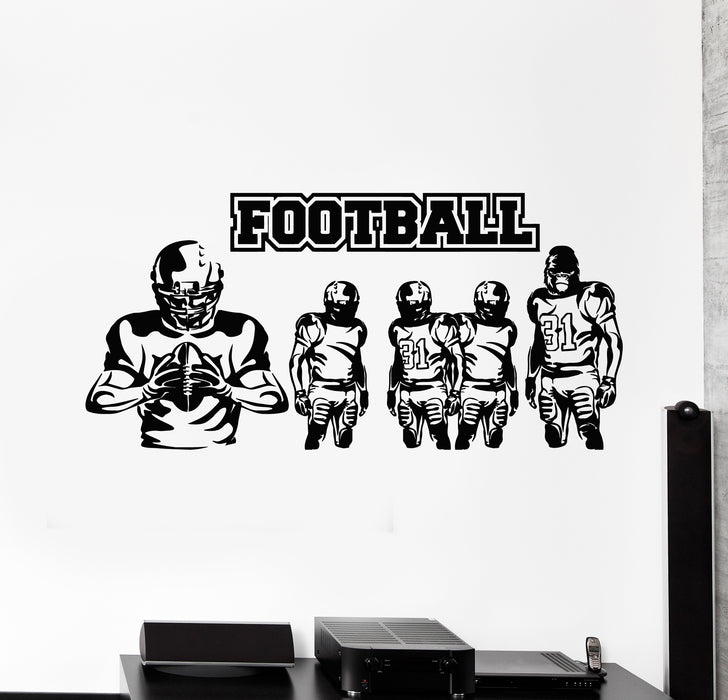 Vinyl Wall Decal Sport Football Players Gorilla Team Game Stickers Mural (g4635)