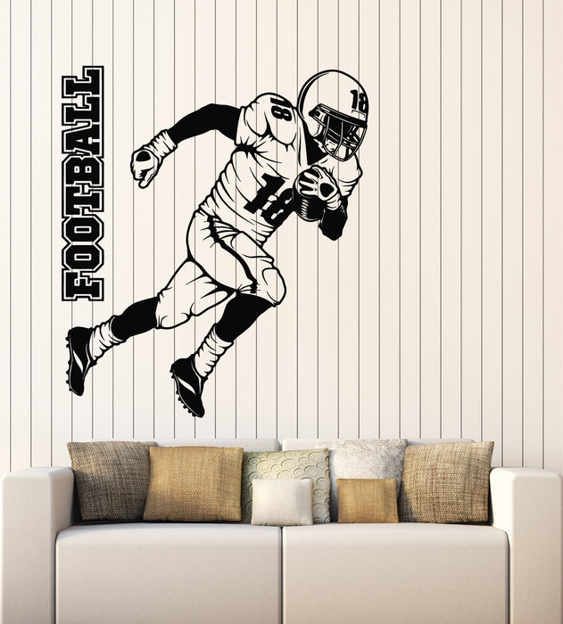Vinyl Wall Decal Football Player Team Game Sports Decor Stickers Mural (g5763)