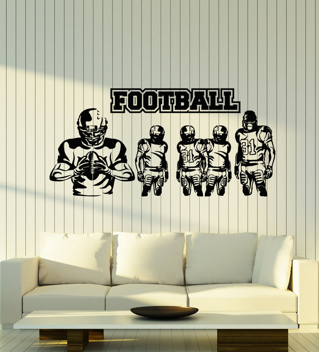 Vinyl Wall Decal Sport Football Players Gorilla Team Game Stickers Mural (g4635)