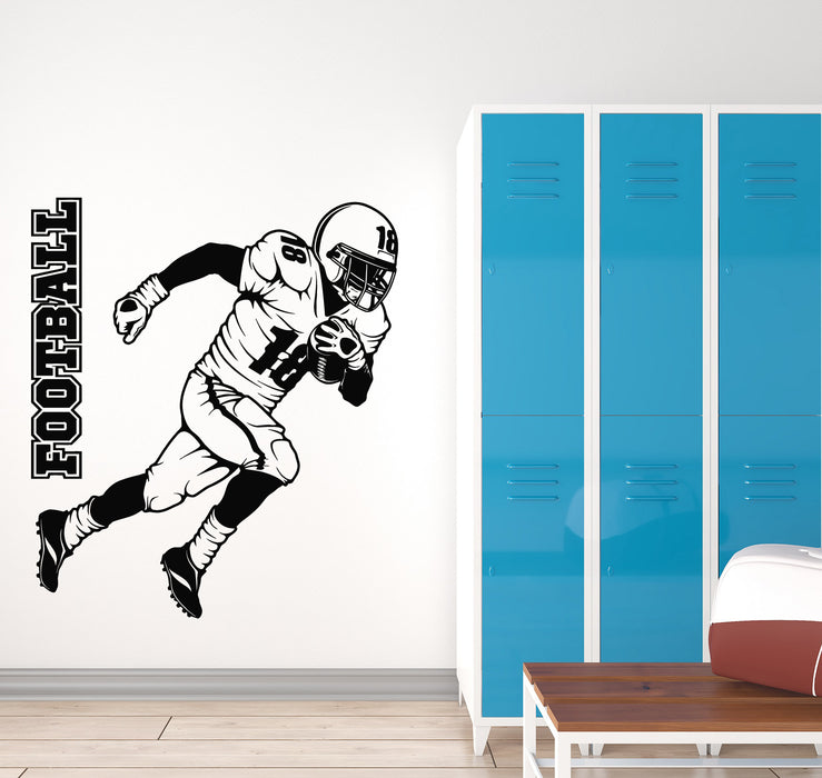 Vinyl Wall Decal Football Player Team Game Sports Decor Stickers Mural (g5763)