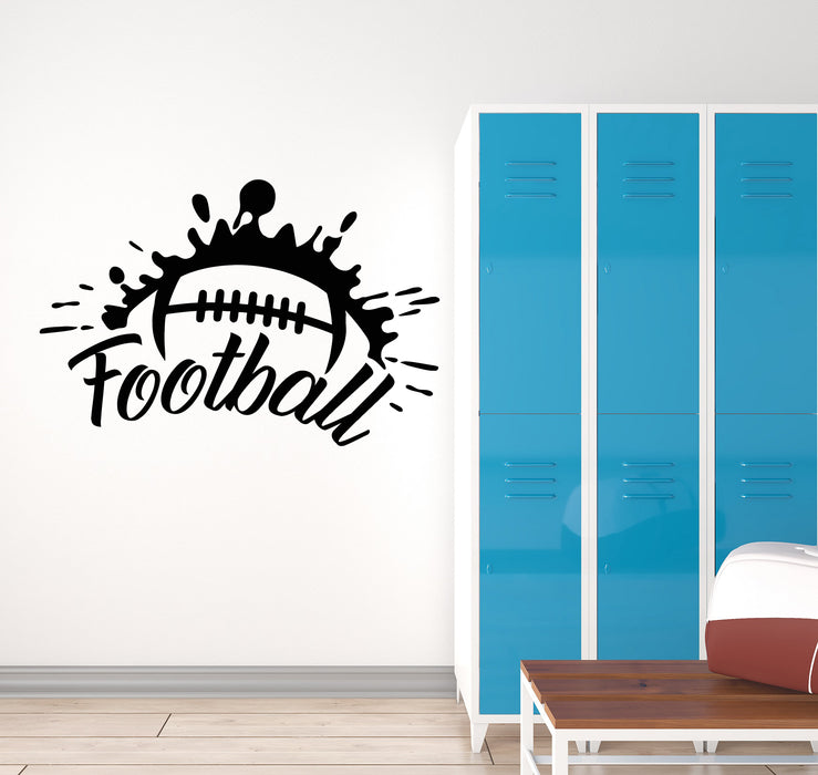 Vinyl Wall Decal Ball Sport For Man Football Team Game Stickers Mural (g3667)