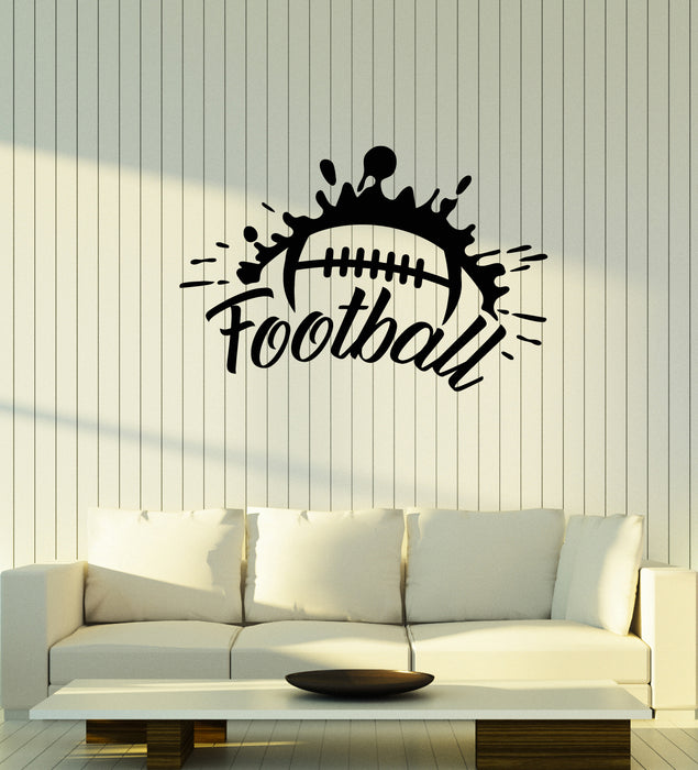 Vinyl Wall Decal Ball Sport For Man Football Team Game Stickers Mural (g3667)