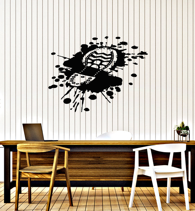 Vinyl Wall Decal Footprints Traces Boot Shoe Detective Agency Stickers Mural (g4651)
