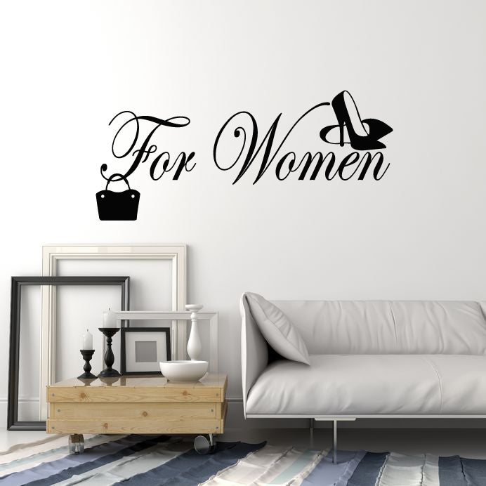 Vinyl Wall Decal For Women Beauty Salon Fashion Store Shoes Stickers Mural (g4653)