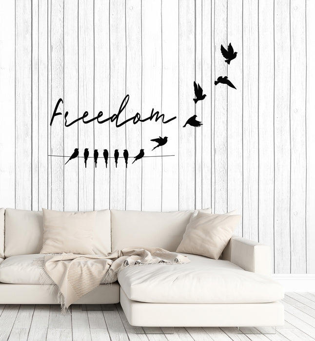 Vinyl Wall Decal Flying Birds Freedom Bedroom Decoration Stickers Mural (g4104)