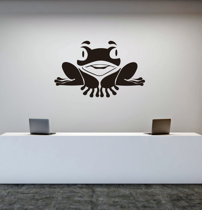 Frog Vinyl Wall Decal Decor for Bedroom Office Animal Paws Stickers Mural (k019)