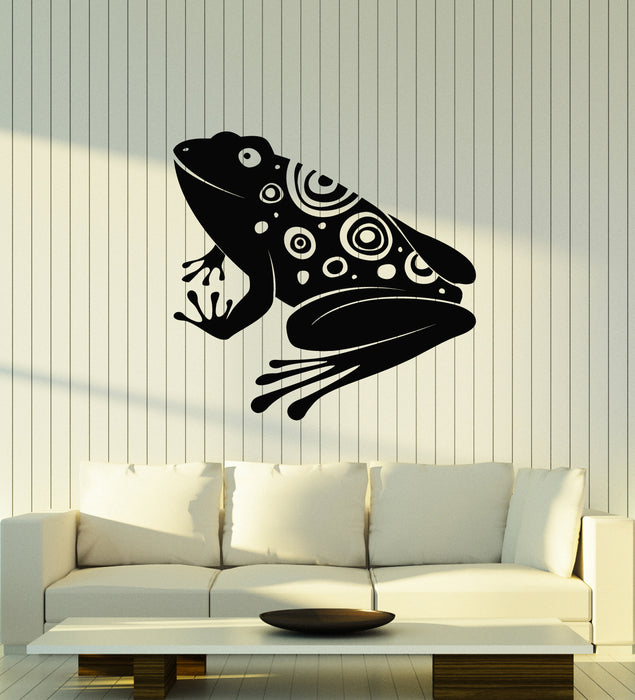 Vinyl Wall Decal Cartoons for Kids Abstract Frog Animal Ornament Stickers Mural (g6777)