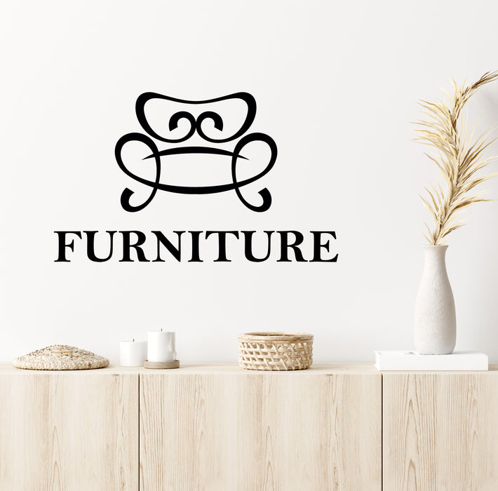 Furniture Vinyl Wall Decal Lettering Decor for Shops Exhibitions Stickers Mural (k286)
