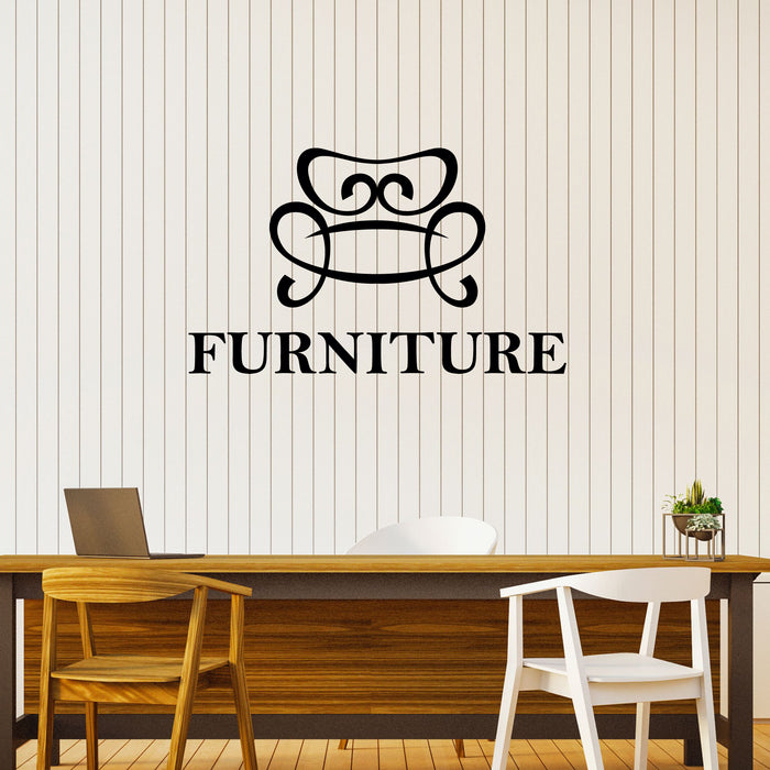 Furniture Vinyl Wall Decal Lettering Decor for Shops Exhibitions Stickers Mural (k286)