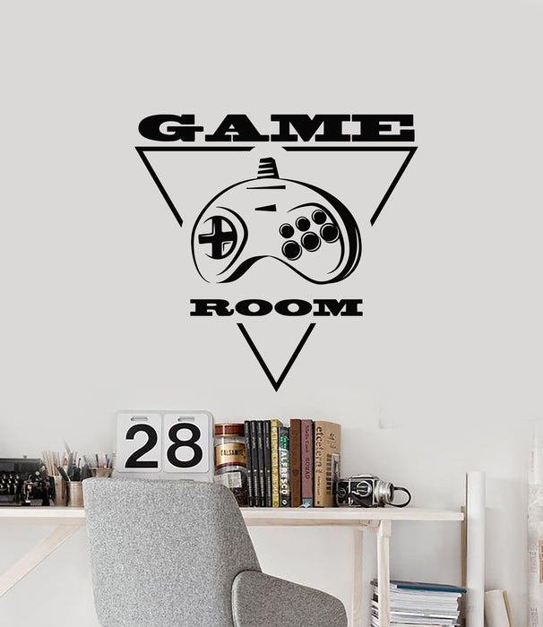 Vinyl Wall Decal Joystick Video Games Console Gamer Room Stickers Mural (g1007)
