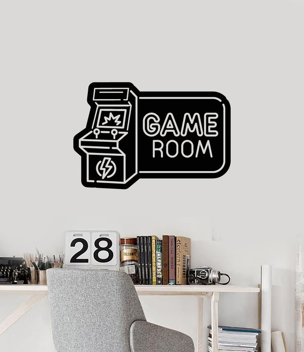 Vinyl Wall Decal Game Room Playroom Slot Machine Gamer Interior Art Stickers Mural (ig5823)