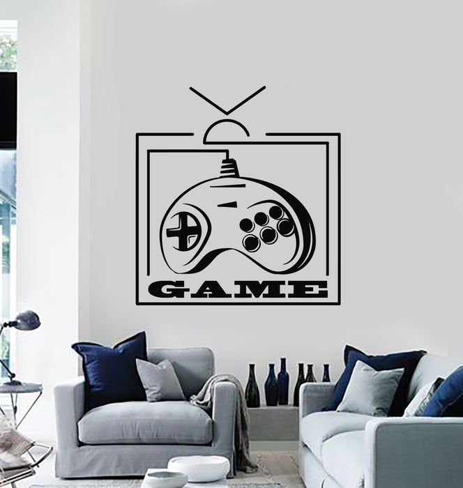 Vinyl Wall Decal Gamer Zone Computer Buttons Game Console Stickers Mural (g1008)