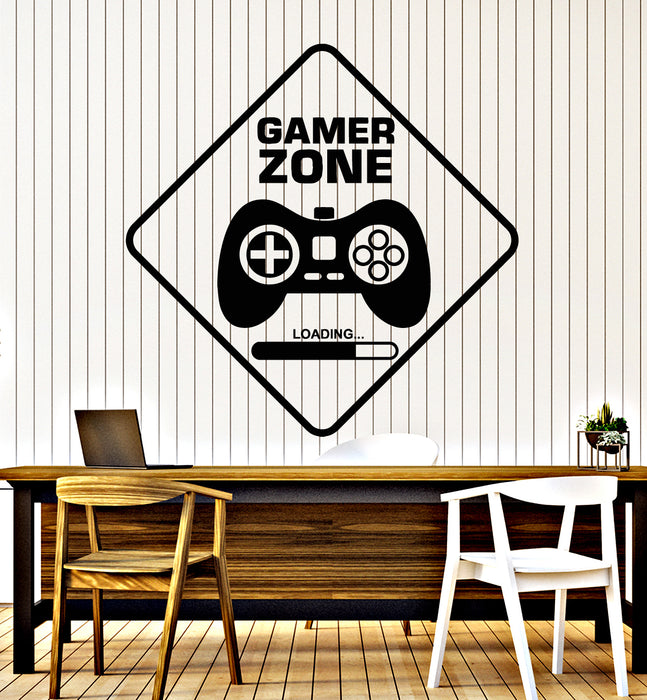 Vinyl Wall Decal Playroom Computer Zone Gaming Joystick Stickers Mural (g2399)