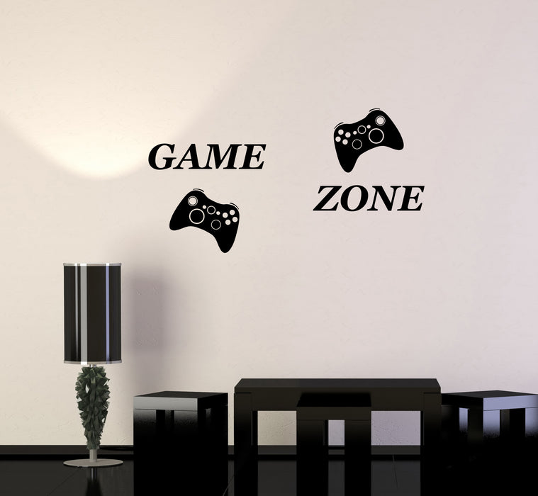 Vinyl Wall Decal Game Zone Joysticks Video Games Gamer Room Stickers Mural (ig6007)