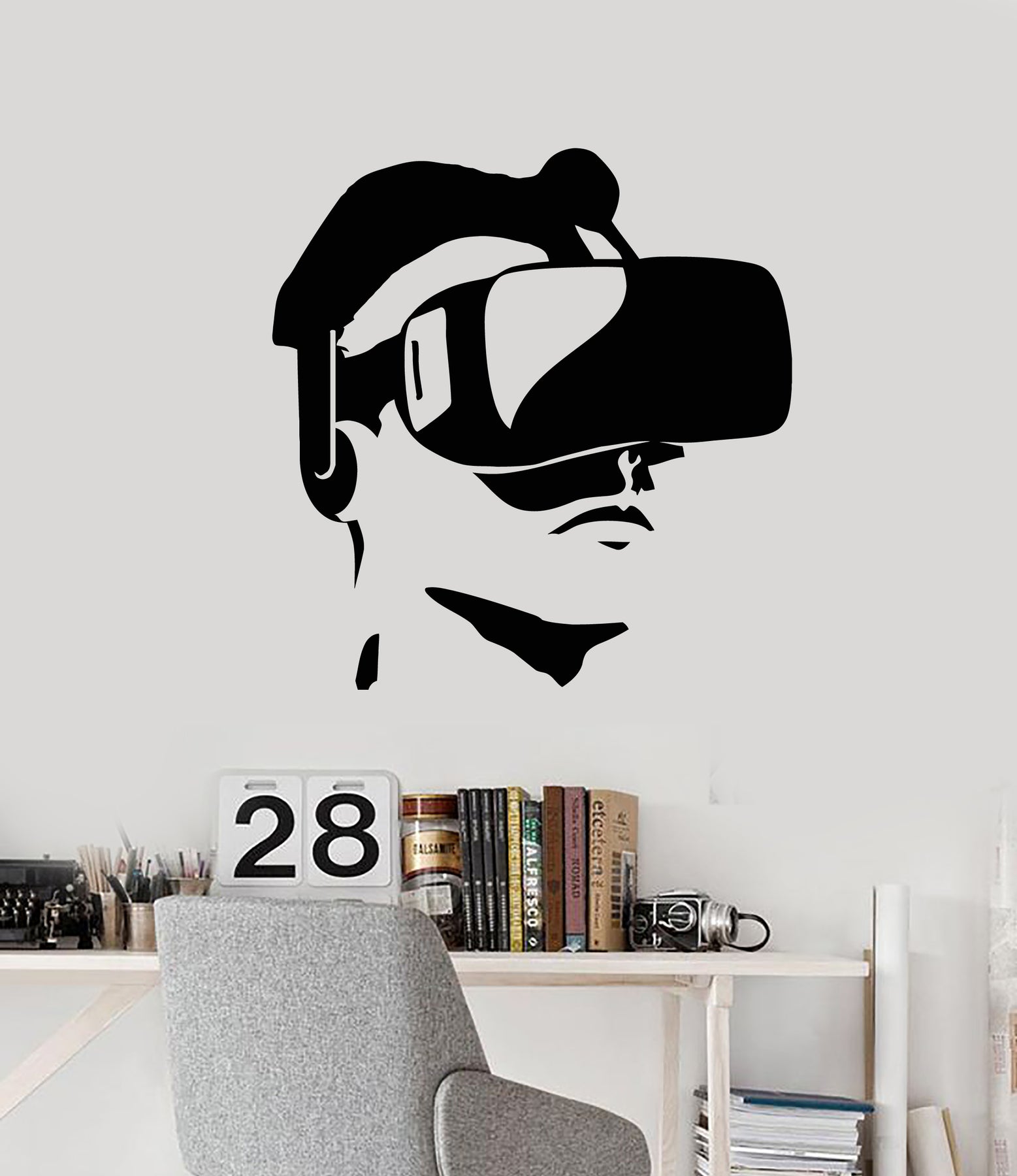 Vinyl Wall Decal VR Head-Mounted Display Geek Room Gamer Decor Sticker —  Wallstickers4you