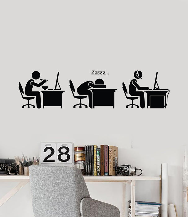 Vinyl Wall Decal Gamer Lifestyle Funny Gaming Room Decor Video Games Stickers Mural (ig6186)