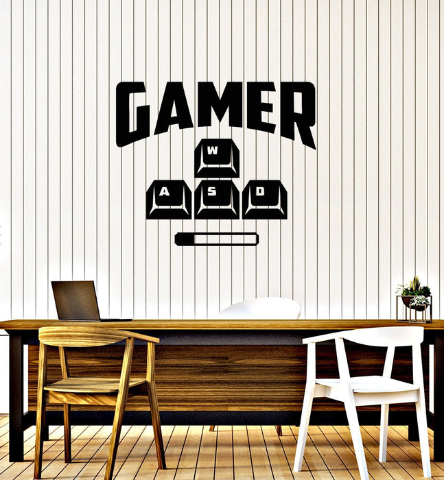 Vinyl Wall Decal Gamer Room Interior Gaming Geek Decoration Art Stickers Mural (ig5919)