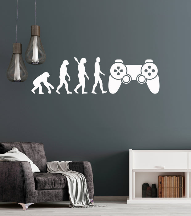 Vinyl Wall Decal Joystick Game Zone Art Decor Gaming Gamer Room Stickers Mural (ig6264)