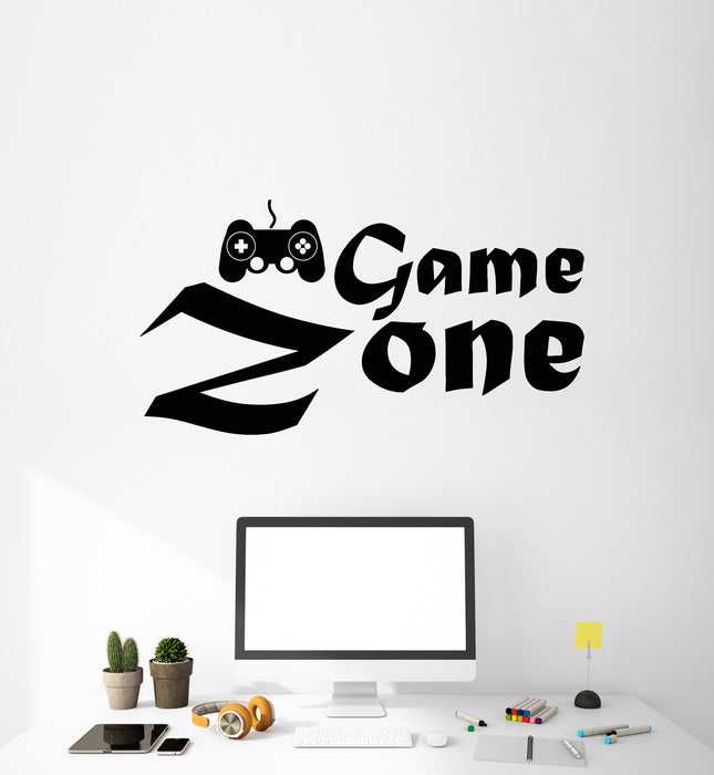 Vinyl Wall Decal Game Zone Joystick Gaming Gamer Playroom Stickers Mural (g3100)