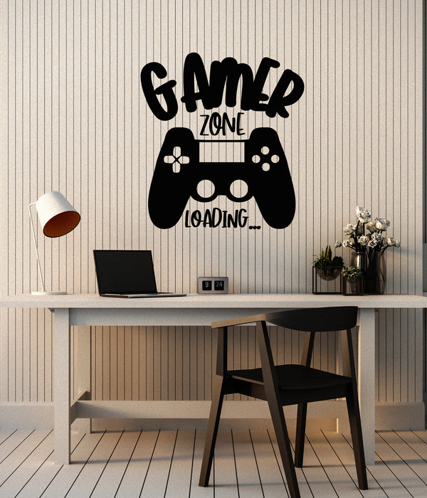Vinyl Wall Decal Game Zone Loading Video Games Play Room Stickers Mural (g4341)