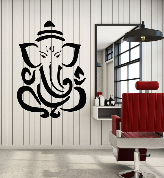 Vinyl Wall Decal Abstract Ganesha Indian Elephant Hinduism Stickers Mural (g7143)