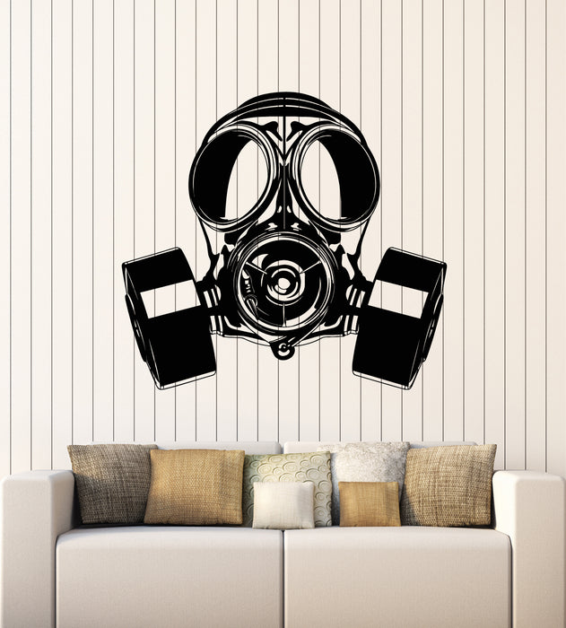 Vinyl Wall Decal Respirator Biohazard Skull Gas Mask Military Decor Stickers Mural (g5009)