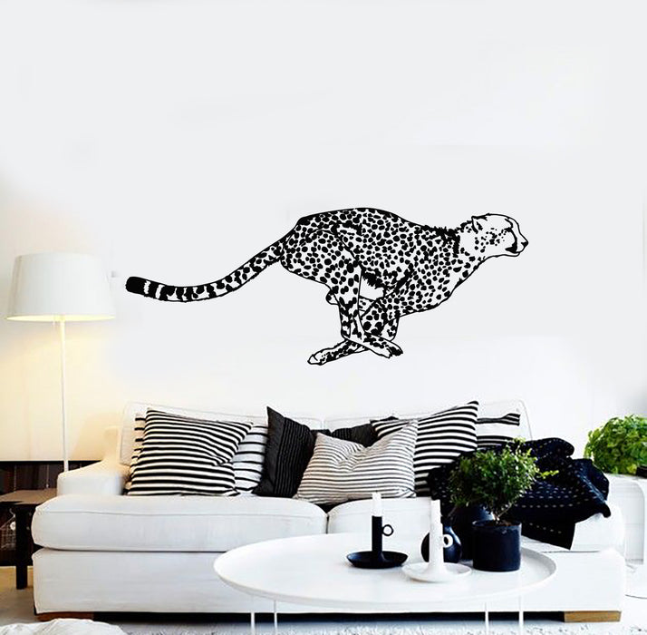 Vinyl Wall Decal Gepard Leopard Cheetah Hunter Wild Cat Stickers Mural (g3767)