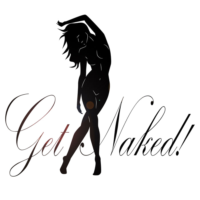 Vinyl Wall Decal Get Naked Hot Sexy Woman Girl Silhouette Woman Bathroom Decor Stickers Mural (ig6274)