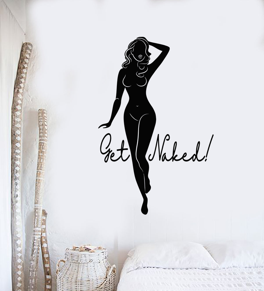 Naked Sexy Woman. Wall Sticker.