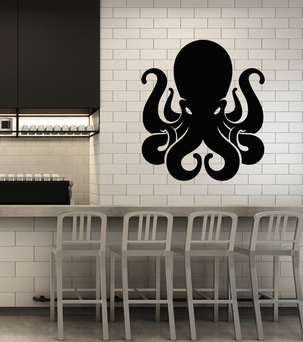 Vinyl Wall Decal Bathroom Octopus Ocean Marine Sea Animal Stickers Mural (g4739)