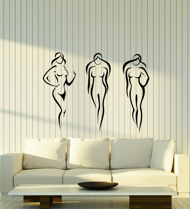 Vinyl Wall Decal Abstract Naked Sexy Hot Girls Bedroom Decor Stickers Mural (g1682)