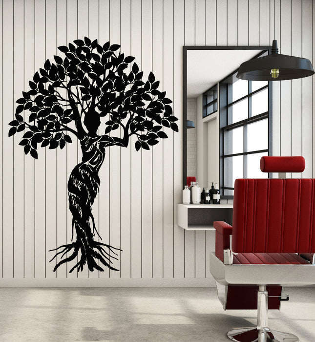 Vinyl Wall Decal Girl Figure Silhouette Tree Branch Nature Stickers Mural  (g5115)